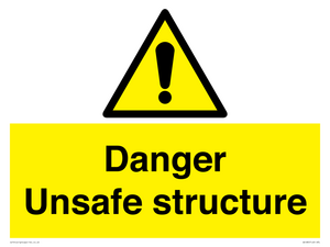danger unsafe structure